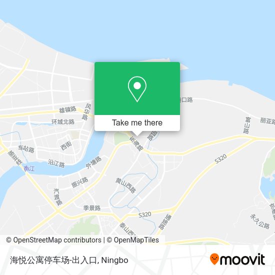 海悦公寓停车场-出入口 map
