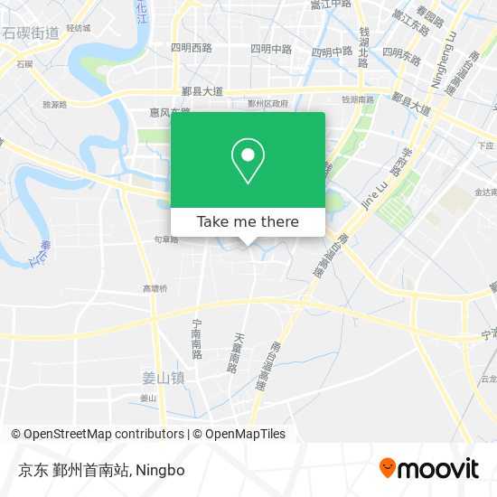 京东  鄞州首南站 map