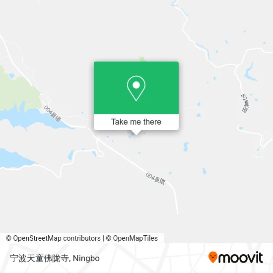 宁波天童佛陇寺 map