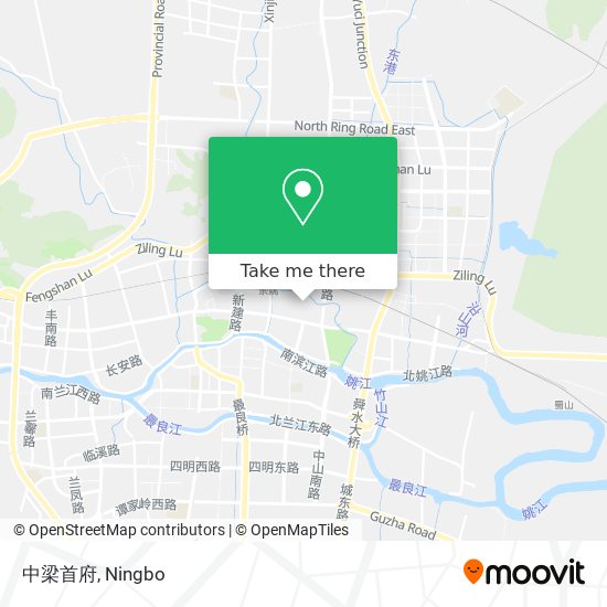 中梁首府 map