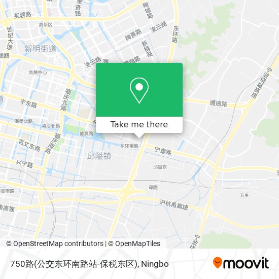 750路(公交东环南路站-保税东区) map