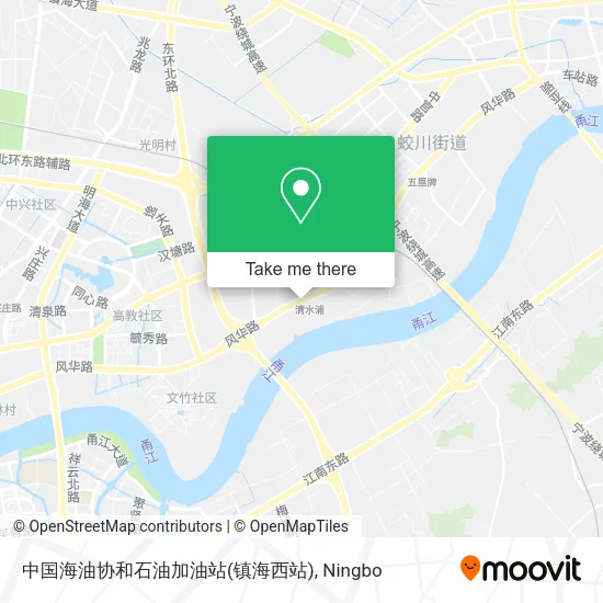 中国海油协和石油加油站(镇海西站) map