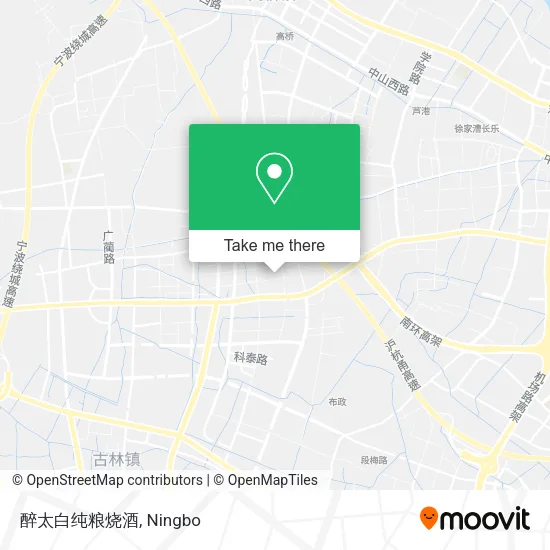 醉太白纯粮烧酒 map