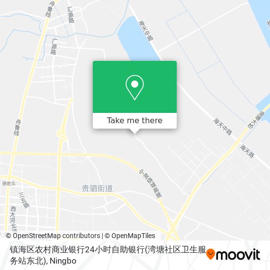 镇海区农村商业银行24小时自助银行(湾塘社区卫生服务站东北) map