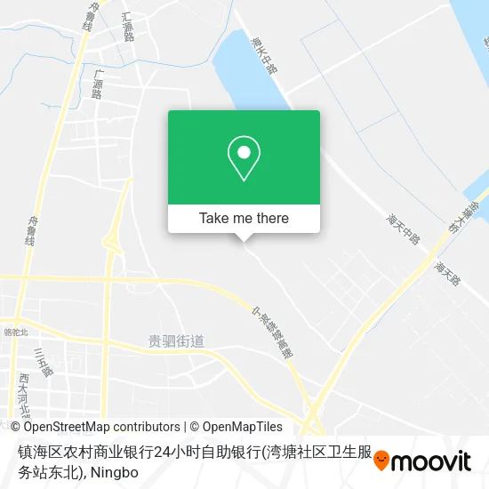 镇海区农村商业银行24小时自助银行(湾塘社区卫生服务站东北) map