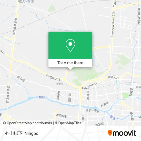 外山脚下 map