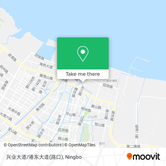 兴业大道/港东大道(路口) map