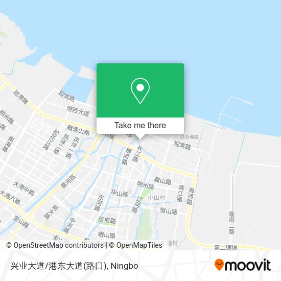 兴业大道/港东大道(路口) map