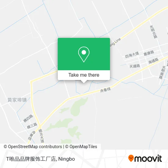 T唯品品牌服饰工厂店 map