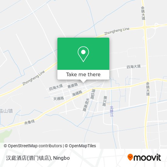 汉庭酒店(泗门镇店) map