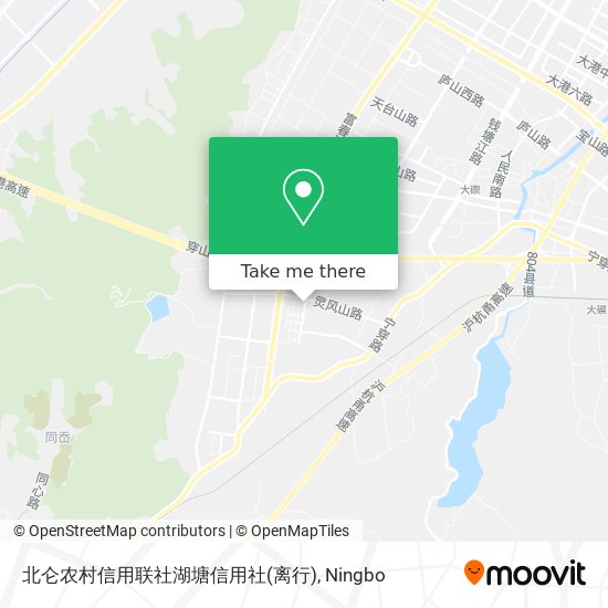 北仑农村信用联社湖塘信用社(离行) map