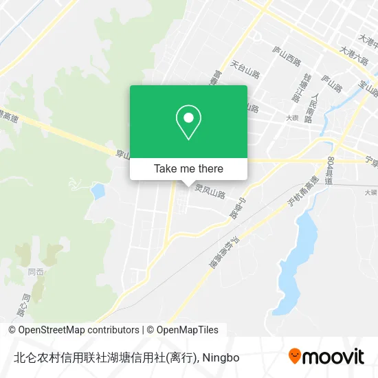 北仑农村信用联社湖塘信用社(离行) map