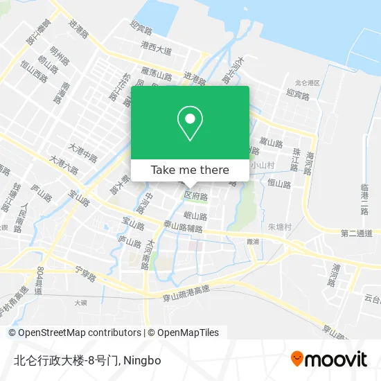 北仑行政大楼-8号门 map