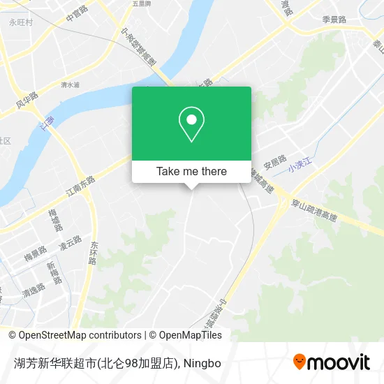 湖芳新华联超市(北仑98加盟店) map
