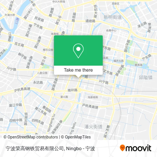 宁波荣高钢铁贸易有限公司 map