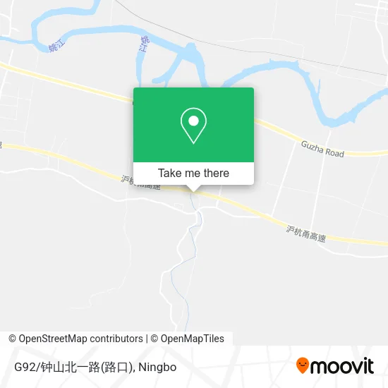 G92/钟山北一路(路口) map