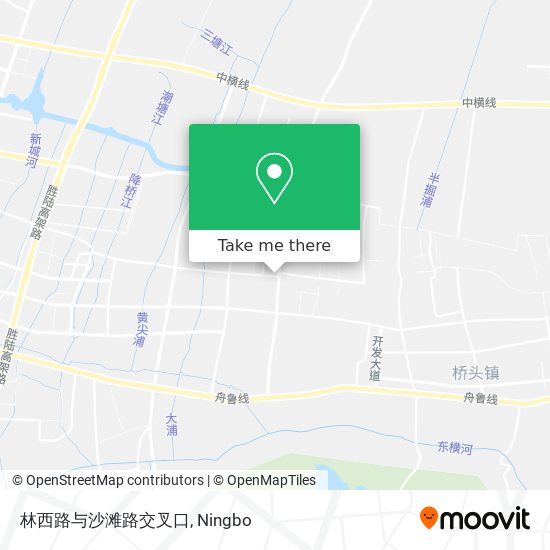 林西路与沙滩路交叉口 map