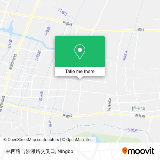 林西路与沙滩路交叉口 map