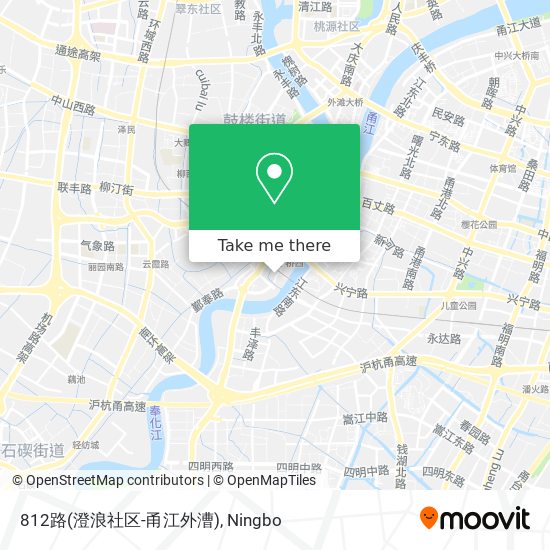 812路(澄浪社区-甬江外漕) map