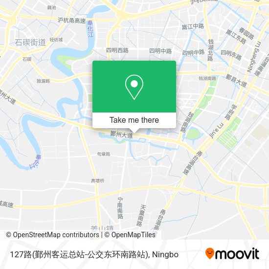 127路(鄞州客运总站-公交东环南路站) map