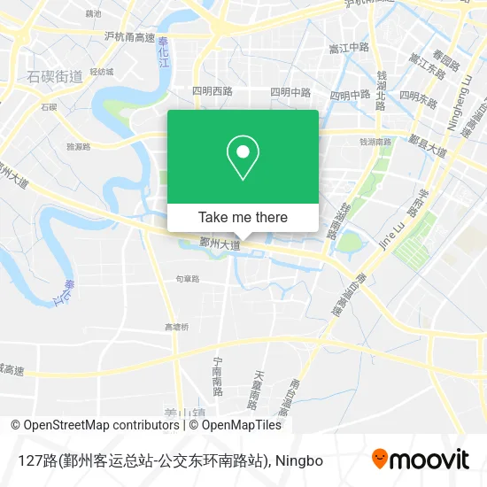 127路(鄞州客运总站-公交东环南路站) map