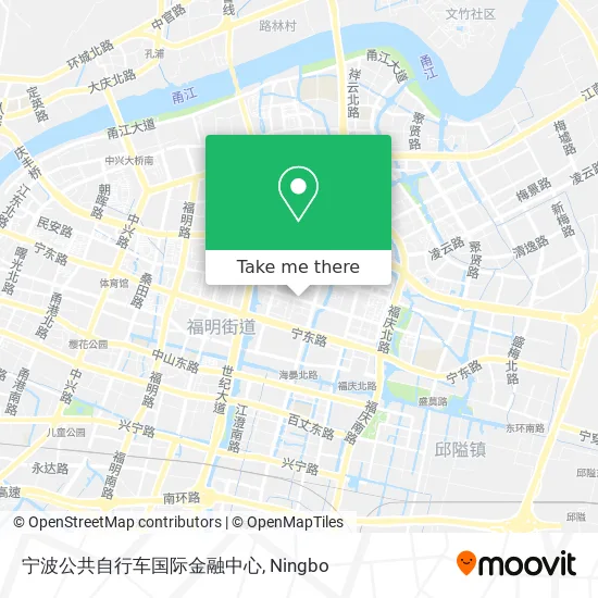 宁波公共自行车国际金融中心 map