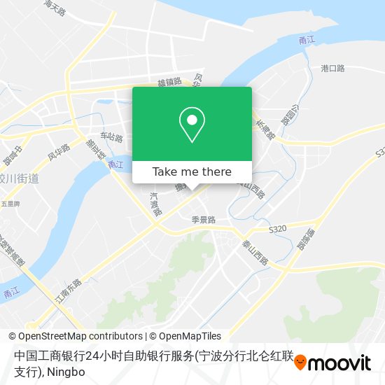 中国工商银行24小时自助银行服务(宁波分行北仑红联支行) map
