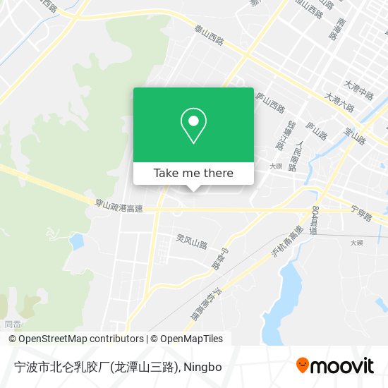 宁波市北仑乳胶厂(龙潭山三路) map