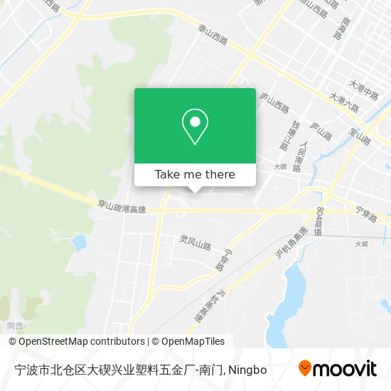宁波市北仓区大碶兴业塑料五金厂-南门 map