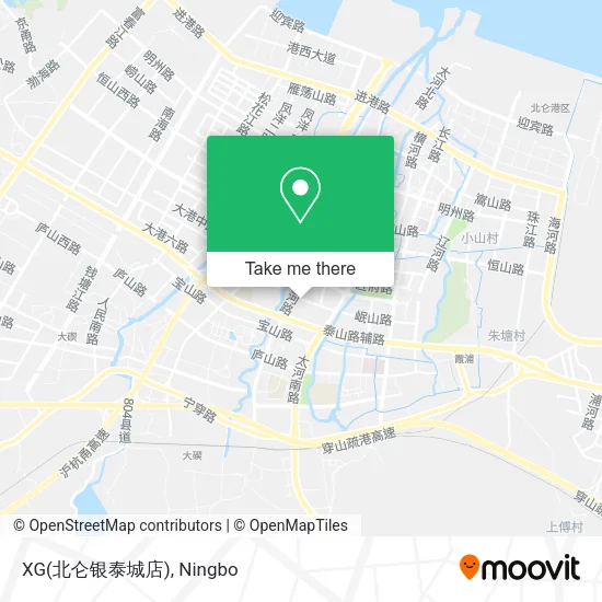 XG(北仑银泰城店) map