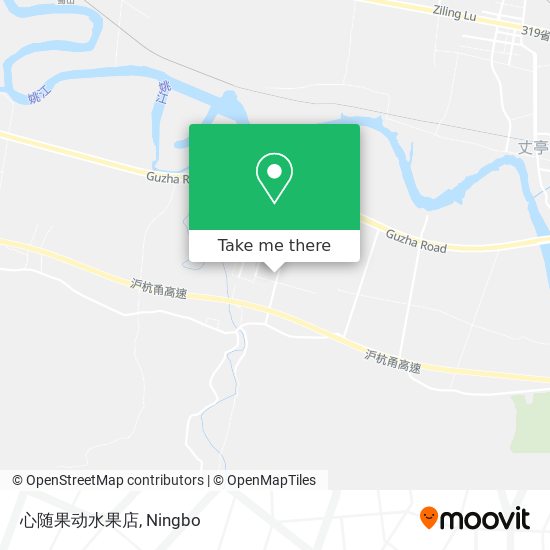 心随果动水果店 map