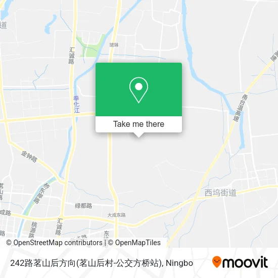 242路茗山后方向(茗山后村-公交方桥站) map
