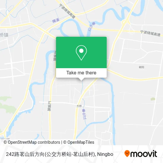 242路茗山后方向(公交方桥站-茗山后村) map