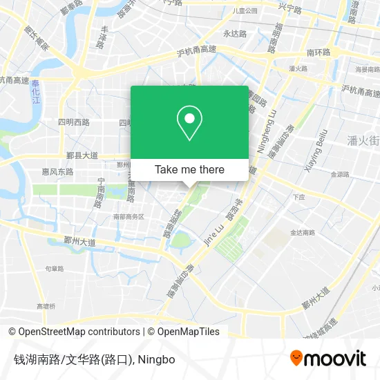 钱湖南路/文华路(路口) map