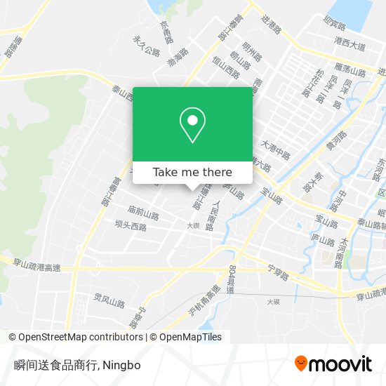 瞬间送食品商行 map