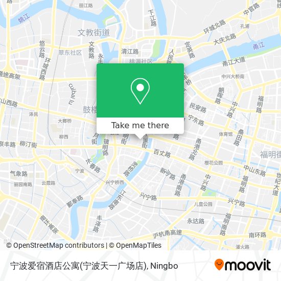 宁波爱宿酒店公寓(宁波天一广场店) map