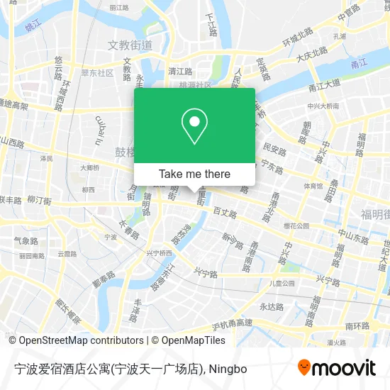 宁波爱宿酒店公寓(宁波天一广场店) map