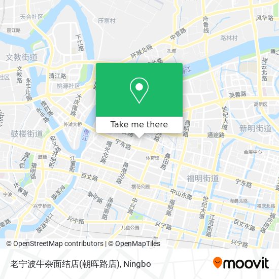 老宁波牛杂面结店(朝晖路店) map