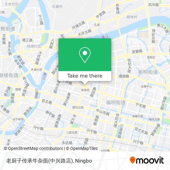 老厨子传承牛杂面(中兴路店) map