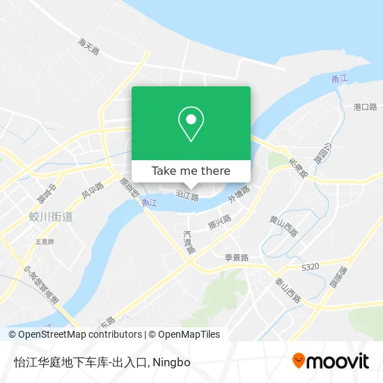 怡江华庭地下车库-出入口 map