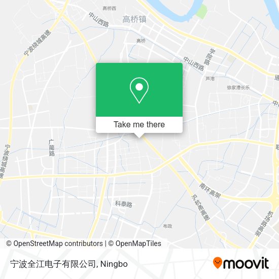 宁波全江电子有限公司 map