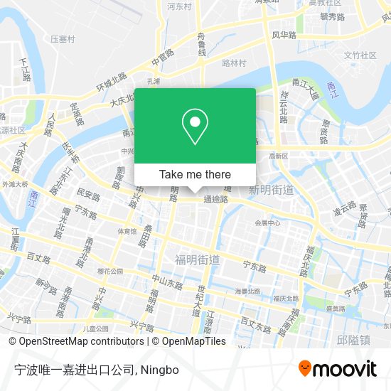 宁波唯一嘉进出口公司 map
