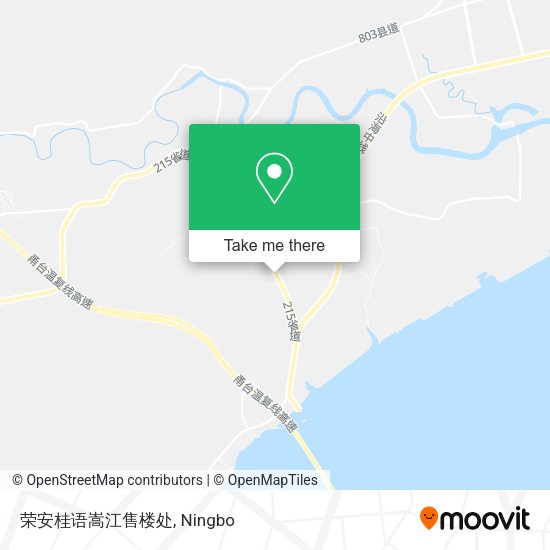 荣安桂语嵩江售楼处 map