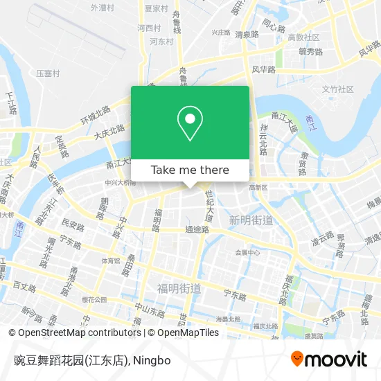 豌豆舞蹈花园(江东店) map