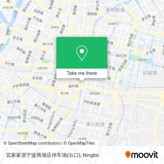 宜家家居宁波商场店停车场(出口) map