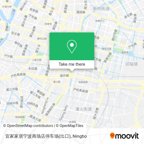 宜家家居宁波商场店停车场(出口) map