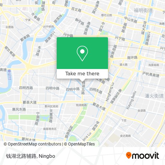 钱湖北路辅路 map