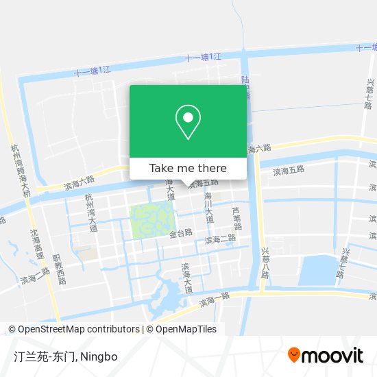 汀兰苑-东门 map