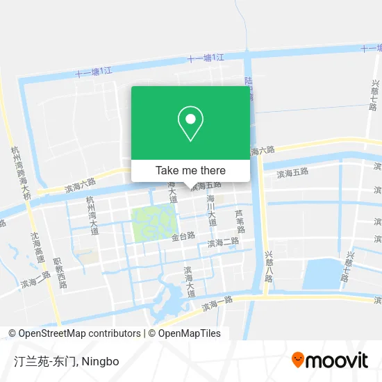 汀兰苑-东门 map