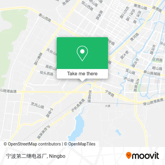 宁波第二继电器厂 map